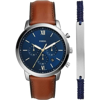 Imagen de Fossil Neutra Chrono Hombres Reloj Marrón FS5708SET