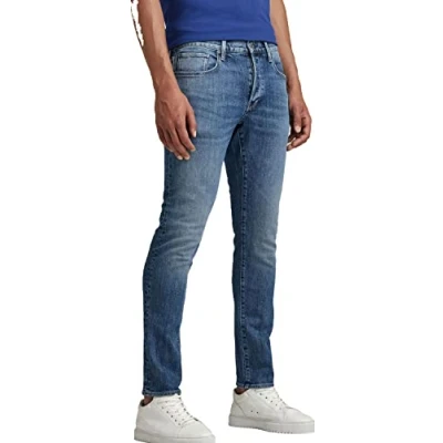 Imagen de G Star Para Hombre 3301 Slim style Jeans, Azul (faded santorini 51001 C911 C767), 29W / 32L