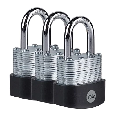 Imagen de Yale Y125B/40/122/3 Candados con Llave, Plata, 40 mm
