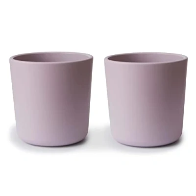 Imagen de mushie 2 x Vasos para niños Fabricados en Dinamarca Libres de BPA &amp; Aptos Lavavajillas Equipamiento inicial seguro, duradero y niñas pequeños Soft Lilac