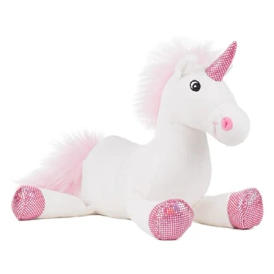 Imagen de Rudolf Schaffer Peluche Unicornio Shiny, Color Blanco/Rosa, 29 cm (5522)