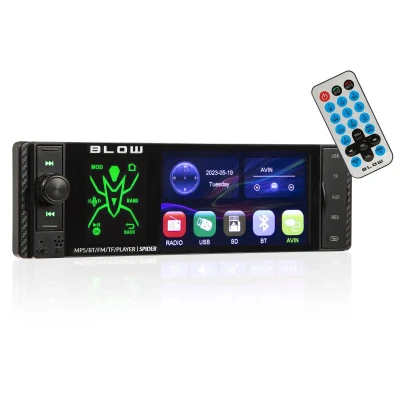 Imagen de BLOW SPIDER 78 337# Autoradio LCD 12 MP3, WMA, WAV, OGG, APE, AAC, FLAC con mando a distancia, herramienta de montaje