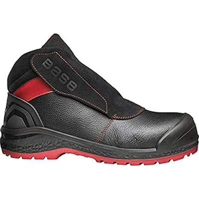 Imagen de BASE Protection Sparkle S3 HRO Ci HI SRC Zapato de Seguridad, Talla: 39, Color: Negro/Rojo, B0880BKD39