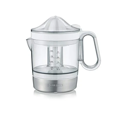Imagen de SEVERIN exprimidor de naranjas eléctrico, frutas con 2 conos extraíbles y recipiente XXL 1 L, zumo natural, 85 W, blanco, CP 3535