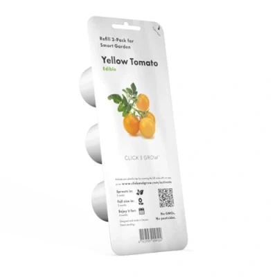 Imagen de Click &amp; Grow, Recambio Cápsulas de Tomate Cherry Amarillo, Kit 3 Unidades