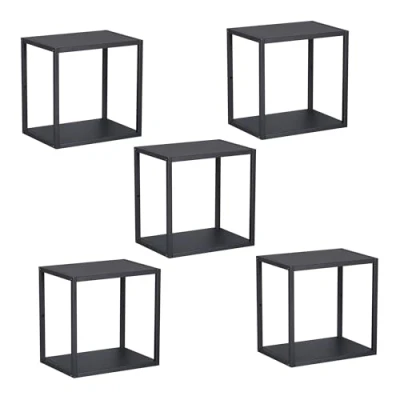 Imagen de Juego de 5 estantes cubo pared nostened metal