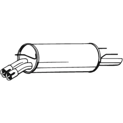 Imagen de BOSAL 185 713 Silenciador trasero OPEL: Omega B Berlina