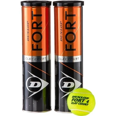 Imagen de Dunlop Pelota de Tenis Fort Clay Court para Pista Arena, césped y Campo Duro (2 x 4 latas)