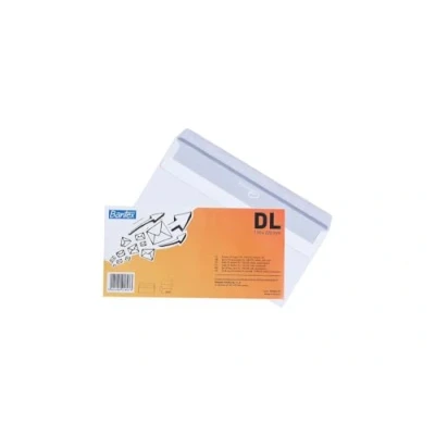 Imagen de Bantex Sobres autoadhesivos DL (22 x 11 cm, 25 unidades), color blanco