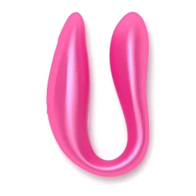 Imagen de Oninder Vibrador Lisboa Color Rosa Funcionamiento con App Doble Estimulación Producto Silencioso Ideal para Parejas Material de Silicona