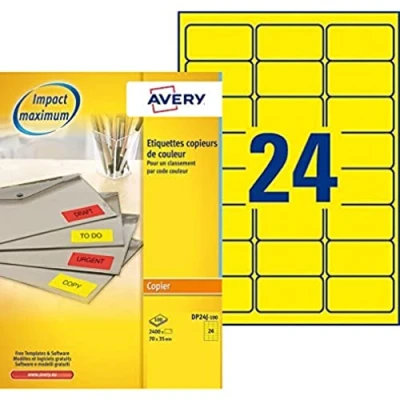 Imagen de Avery Dp24j 100 Etiquetas De Impresora