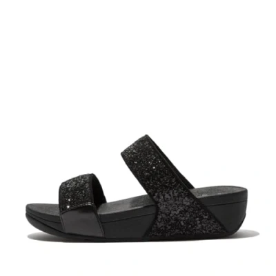 Imagen de Fitflop Lulu Sandals, Sandalias con cuña Mujer, Negro Brillante, 42 EU