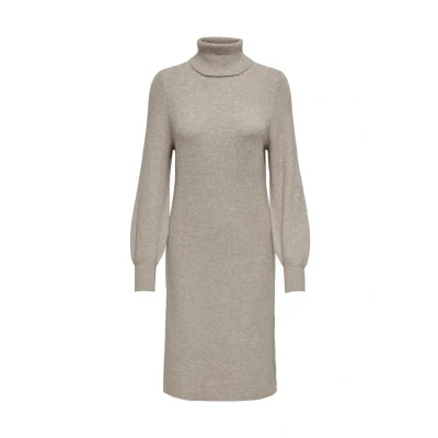 Imagen de ONLY Onlsasha L/S Rollneck NCA KNT Vestido de punto, Mujer, Talla: Large, Mocha meringue detail w melange