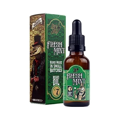 Imagen de HEY JOE Beard Oil Nº7 FRESH MINT 30ml Aceite para barba con ARGAN, JOJOBA Y MACADAMIA. Aroma a MENTA PINO