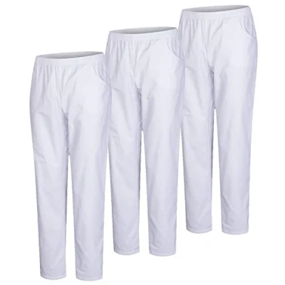 Imagen de MISEMIYA Pack 3 Pcs PANTALÓN Sanitario Unisex Uniforme Uniformes MEDICOS DE Trabajo XXL, Blanco 21