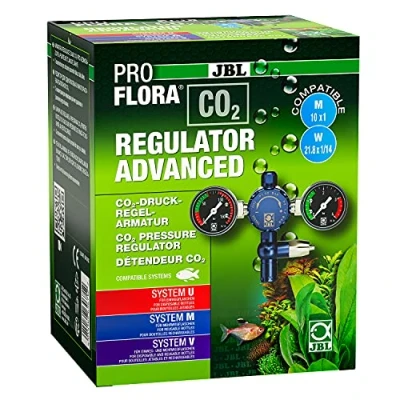 Imagen de JBL PROFLORA CO2 REGULADOR AVANZADO, válvula de Control presión para Sistemas fertilización CO2, con 2 manómetros