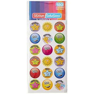 Imagen de Sticker Solutions Hopping Stars and Smiles Reward Stickers (Pack of 180)