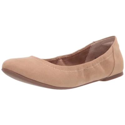 Imagen de Amazon Essentials Bailarinas Belice Mujer, Bronceado Micro Gamuza, 39.5 EU