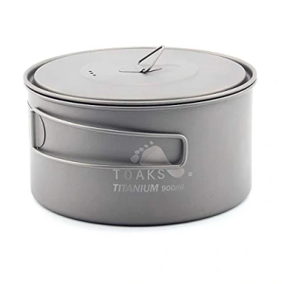 Imagen de TOAKS Taza/Olla Portátil Ultraligera de Titanio Para Acampar (900ml[POT 900 D130])