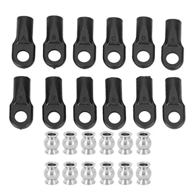 Imagen de Tbest Extremo De Varilla Coche RC, Extremos 12 Piezas con Bolas Huecas Pieza RC para traxxas 1/10 E revo Car Accesorios Modelo