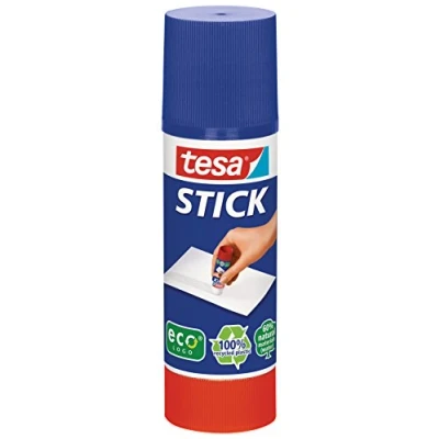 Imagen de tesa Stick Pegamento en Barra ecoLogo, de Sin Olor para Papel y Cartón, Disolventes Amigable con el Medio Ambiente, 1 x 40 g