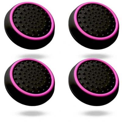 Imagen de MatoSan® Cubiertas de Agarre para el Mando Xbox One Serie X S Controller Thumpstick PS5 PS4 Sticks Joystick Accesorios Protección Playstation 5 4 (4 Piezas Rosa)