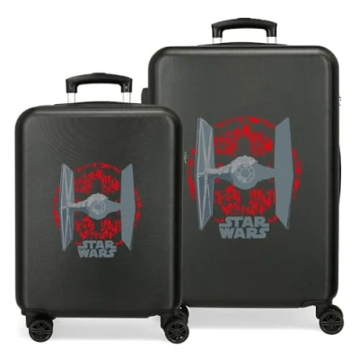 Imagen de Star wars Tie Fighter Juego de Maletas Negro 55/70 cms Rígida ABS Cierre TSA Integrado 119L 6,8 kgs 4 Ruedas Dobles Equipaje Mano
