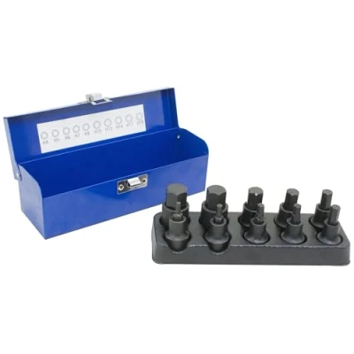 Imagen de JUEGO DE LLAVES VASO ALLEN IMPACTO CON PUNTA HEXAGONAL H4 A H19 1/2&quot;
