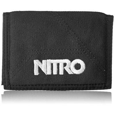 Imagen de Nitro Snowboards Geldbeutel Wallet Monedero, Unisex Adulto, Negro, 14 cm