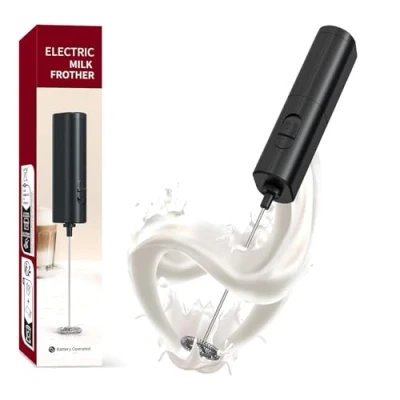 Imagen de Lamkrtlp Espumador de Leche Electrico, Espumadoras Eléctricas Mano, Apta para Latte,Capuchino,Chocolate Caliente