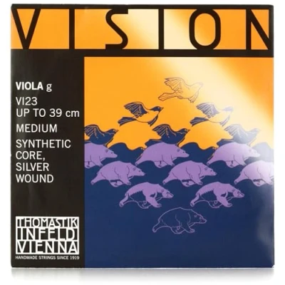 Imagen de Thomastik cuerda para viola 4/4 Vision Sol núcleo sintético, entrochado plata, mediana