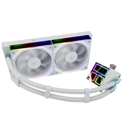 Imagen de Thermalright Frozen Infinity 240 WHITE Ventilador de CPU doble PWM con 2000 rpm, enfriador Aio para AM4/AM5 e Intel LGA115X/2011/1700/1851, Mirror