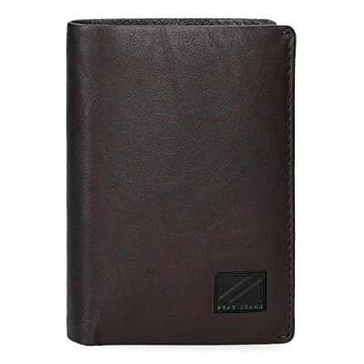 Imagen de Pepe Jeans Chief Cartera vertical con monedero Marrón 8,5x11,5x1 cms Piel