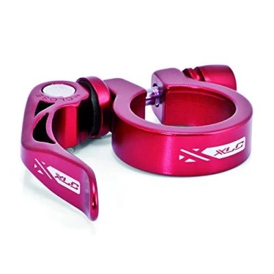 Imagen de XLC Abrazadera Sillín PC L04 Aluminio Cierre rápido 31.6 mm, Roja, Unisex, Rojo