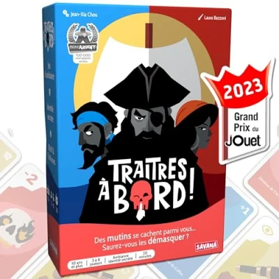 Imagen de SAVANA Traitres a bordo Juego de mesa Gran Premio del Juguete 2023 identidad secreta viaje y bolsillo cartas partir 10 años