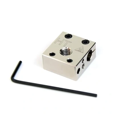 Imagen de Micro Swiss Plated Copper High Temperature MK8 Style Heater Block Upgrade for CR10 / Ender/Anet A8 Printers MK7, MK8, MK9 Hotends