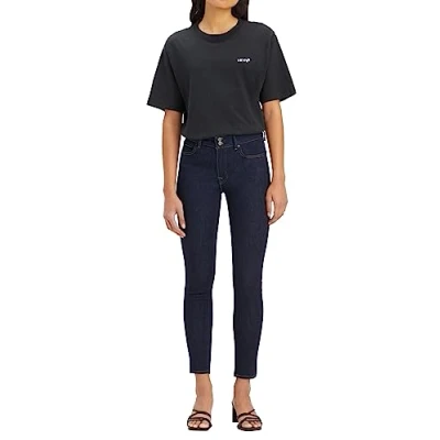 Imagen de Levi&#039;s 711 Double Button Vaqueros, Azul (Blue Wave Rinse), 28W / 28L para Mujer