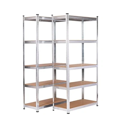 Imagen de CATTERHOUSE Pack 2 Estanterías Metálicas en Kit Catter House MAX Pro 90x40x180 cm de Almacenaje con 5 Baldas Ajustables Soportan hasta 875 kg