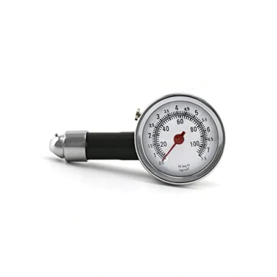 Imagen de QWORK Manómetro de presión neumáticos, tyre pressure gauge, 0 100Psi, para automóvil, bicicleta y motocicleta