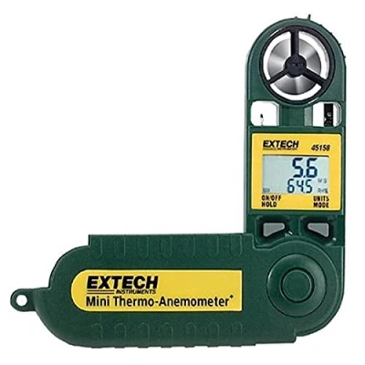 Imagen de Extech 45158 Termo anemómetro y medidor de humedad a prueba agua tamaño mini