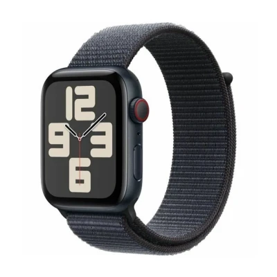 Imagen de Apple Watch SE 2024 4G 44mm Negro (Correa Nailon Negra)