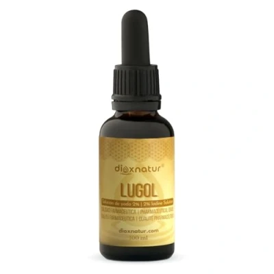 Imagen de DIOXNATUR® Solución de Lugol 2% Calidad Farmacéutica 100ml Fórmula Suave Yodo y Yoduro Potasio con Pipeta Precisa