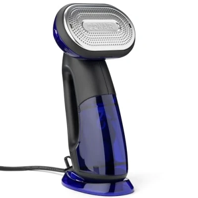 Imagen de Conair GS108E Plancha de Vapor Vertical y Horizontal Steam &amp; Iron Turbo 2 in 1, Vaporizador Ropa, 1840 W, Elimina el 99,9% las bacterías, Ideal para viajes hogar