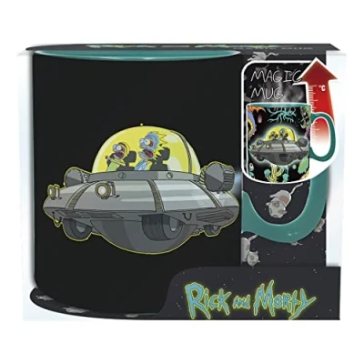 Imagen de RICK &amp; MORTY Mug de Cerámica, thermoréactif 460 ml Vaisseau Spatial
