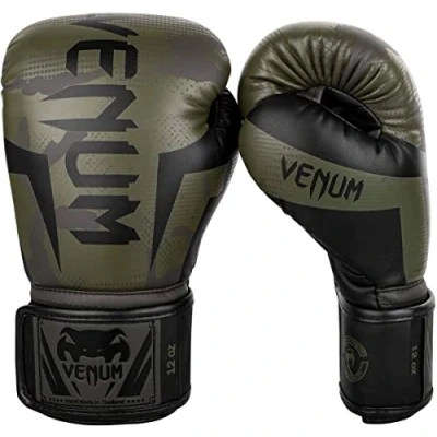 Imagen de Venum Elite Boxing Gloves Guantes de Boxeo (8 onzas), Color Caqui