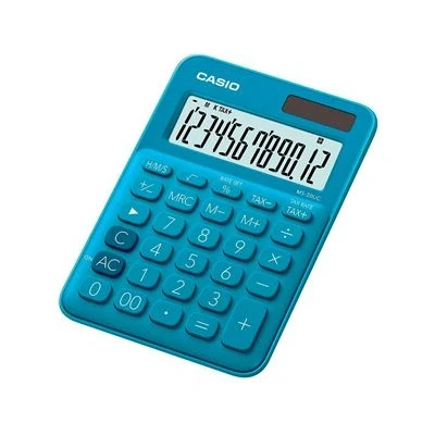 Imagen de Calculadora Casio MS 20 UC BU, Pantalla extra grande, Cálculo de tasas, Azul