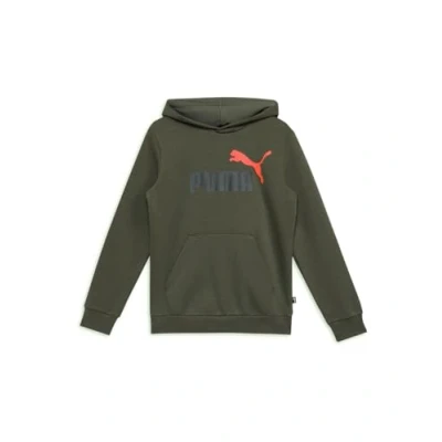 Imagen de Puma COL BIG LOGO Jersey con capucha para niños, Talla: 5 6a, Dark olive