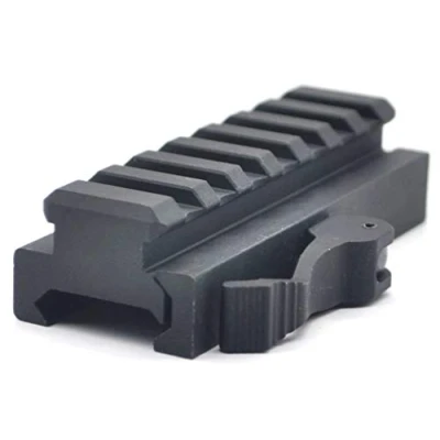 Imagen de Trirock Quick Detach Tactical 7 Slots Picatinny Riser Scope Lever Mount Base Adapter Fits 20mm Rails Black