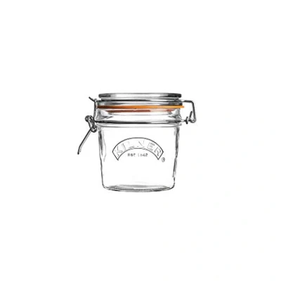 Imagen de Frasco redondo Kilner de vidrio con horquilla, transparente, para 0,35 l, vidrio, 0.35 Litre