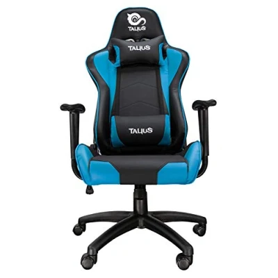 Imagen de Talius Gecko V2 Silla Gaming Azul y Negra con Cuero, Ergonomía, Basculante, Alta Densidad Nylon (Blue)